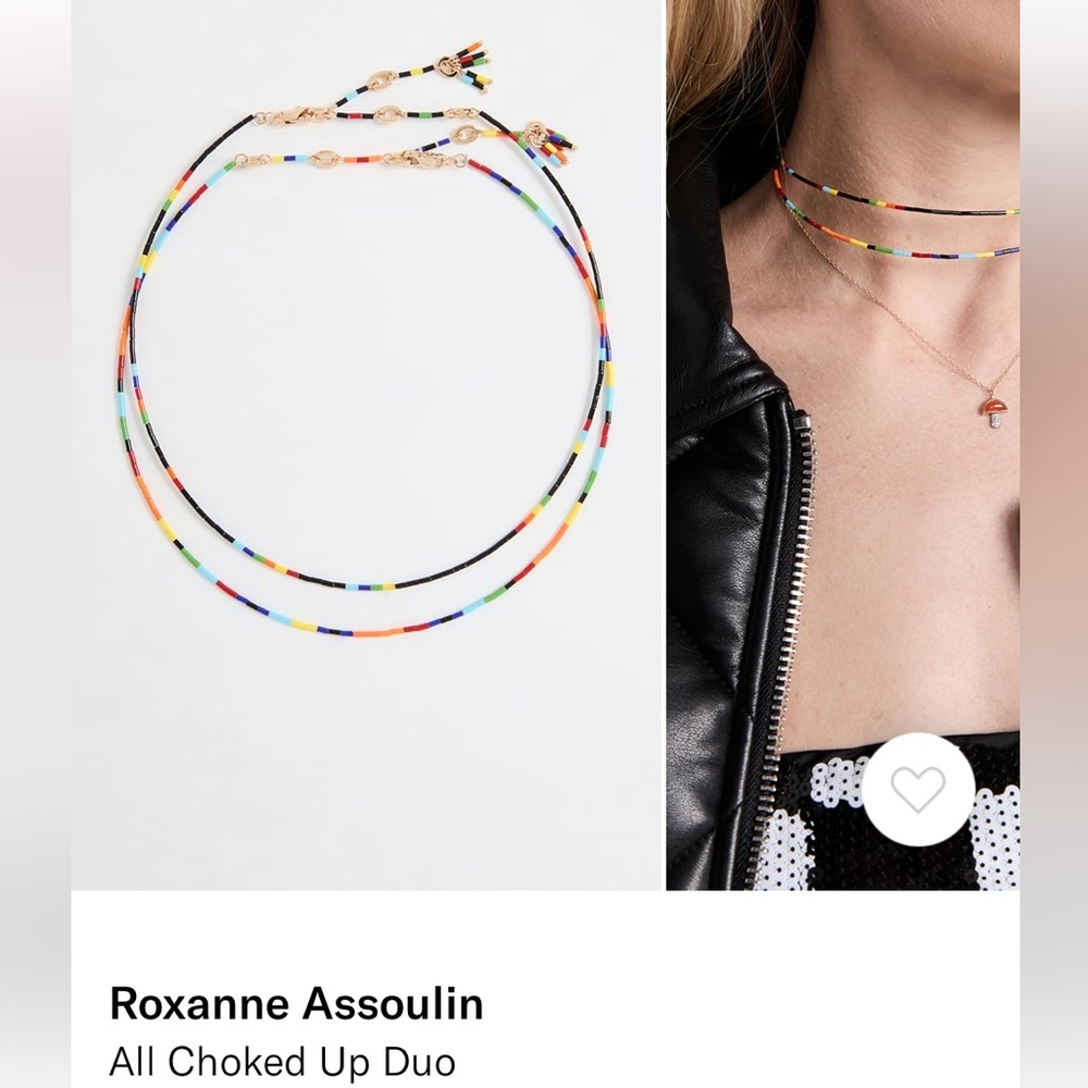 Roxanne Assoulin beaded chokers.